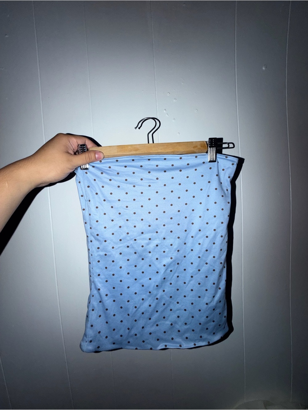 RSQ Light Blue Polka Dot Tube Top